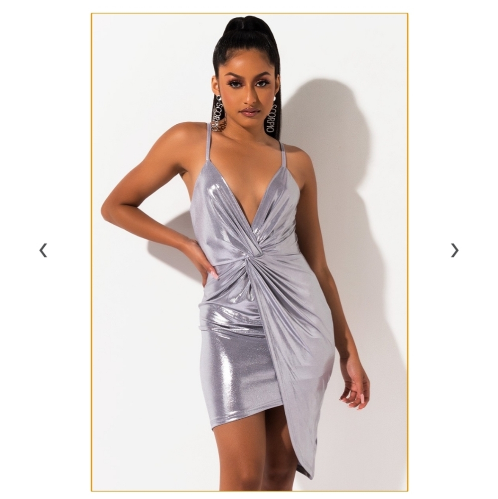Silver Mid Dress